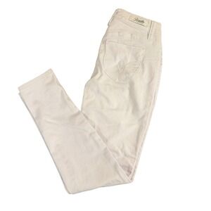 Royalty for Me WannaBettaButt White Skinny Jeans Womens 4 Stretch Mid Rise Denim
